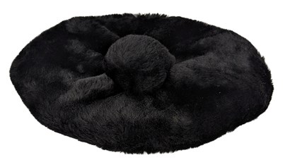 Lot 248 - Freddie Mercury Owned Fur Beret Hat Very Silly Hat Party (UK)