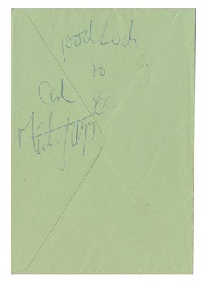 Lot 293 - Mick Jagger 1977 Signed England v Australia Test Cricket Centenary Envelope (UK)