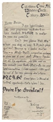 Lot 304 - Brian Jones 1960s Fan Letters (UK)