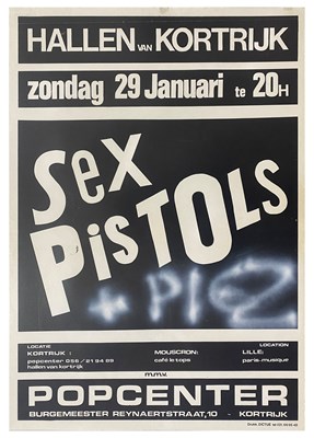 Lot 315 - The Sex Pistols 1978 Kortrijk Concert Poster (Belgium)