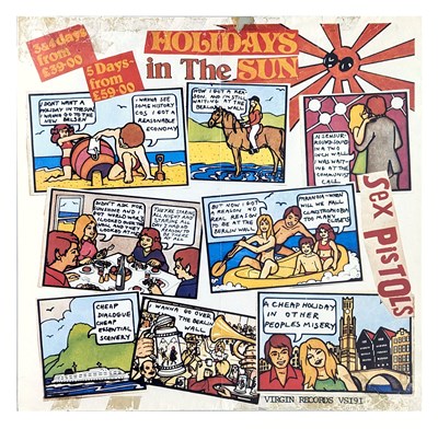 Lot 320 - Sex Pistols 1977 Holidays In The Sun Promotional Poster (UK)