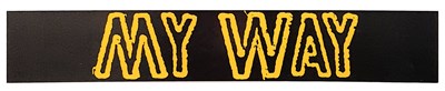 Lot 322 - Sex Pistols Sid Vicious 1978 My Way Promotional Banner (UK)