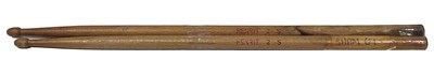 Lot 332 - Sham 69 Mark Cain 1979 Stage Used Drum Sticks (UK)