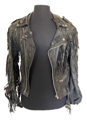 Lot 335 - Martin Degville Sigue Sigue Sputnik Worn Leather Jacket (UK)