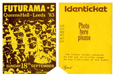 Lot 338 - The Smiths Futurama Festival 1983 Handbill & Ticket (UK)