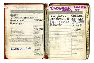 Lot 339 - The Smiths 1986 Tour Photo Albums, Diary & Address Book (USA)