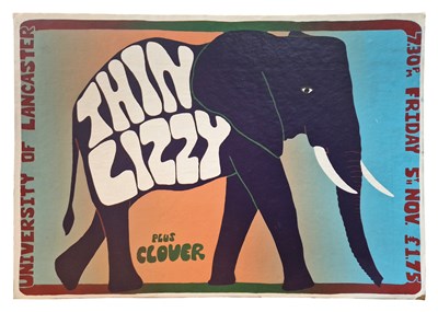 Lot 362 - Thin Lizzy 1976 Lancaster University Concert Poster (UK)