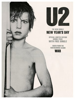 Lot 366 - U2 1983 New Year’s Day Promotional Poster (UK)