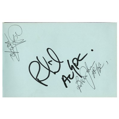 Lot 370 - New Order, Thin Lizzy, Johnny Cash & Others Autograph Book (UK)