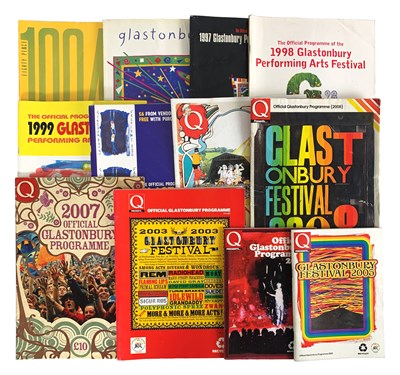 Lot 377 - Glastonbury Festival 1984 - 2008 Official Programme Collection (UK)