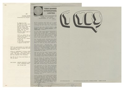 Lot 398 - Yes 1968/1969 Press Releases & Letterhead Paper (UK)