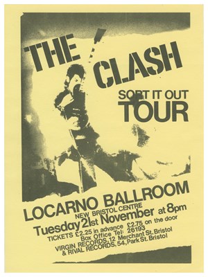 Lot 37A - The Clash 1978 Locarno Ballroom Bristol Concert Handbill (UK)