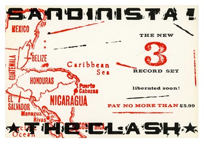 Lot 37B - The Clash 1980 Sandinista Promotional Flyer (UK)