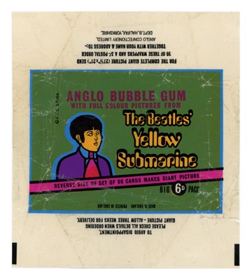 Lot 89 - The Beatles 1968 Set Of Anglo Bubble Gum Card Wrappers (UK)