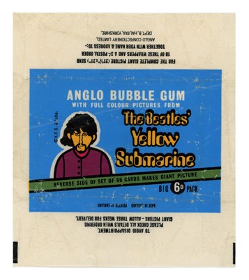 Lot 89 - The Beatles 1968 Set Of Anglo Bubble Gum Card Wrappers (UK)