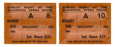 Lot 105 - The Beatles High Numbers August 1964 Blackpool Opera House Concert Programme & Two Ticket Stubs (UK)