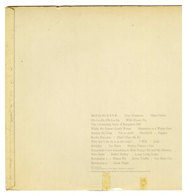 Lot 114 - The Beatles 1968 Mono White Album Number 0000012 (UK)