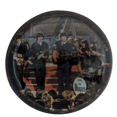 Lot 90 - The Beatles Glass Paperweight (UK)