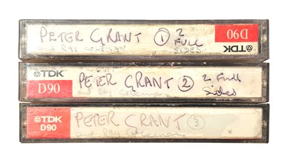 Lot 175 - Led Zeppelin Peter Grant Tape Cassette Recorded Interview (UK)