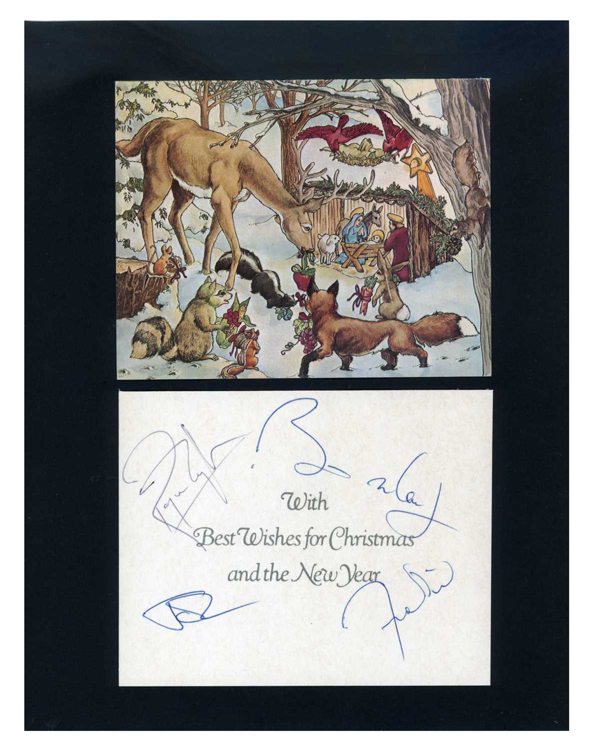 Lot 271 - Freddie Mercury Queen Signed Christmas Card (UK)