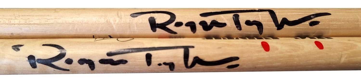 Lot 271 - Queen Roger Taylor Signed Drumsticks (USA)