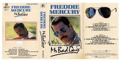 Lot 228A - Freddie Mercury Autographed Mr Bad Guy Cassette Inlay (UK)