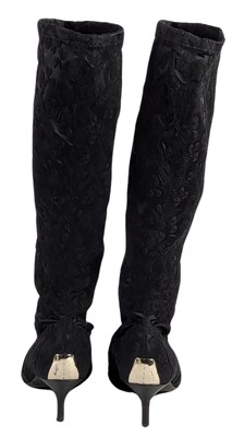 Lot 401 - Olivia Newton-John Owned Black Donald J Pliner Boots (USA)