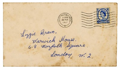 Lot 273 - George Harrison’s Mother Louise Harrison 1967 Handwritten Letter Lizzie Bravo Collection (UK)