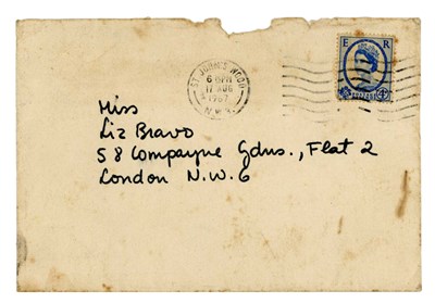 Lot 201 - Paul McCartney 1967 Autograph In Mailing Envelope Lizzie Bravo Collection (UK)