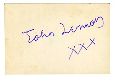 Lot 195 - John Lennon 1968 Typed Letter & John Lennon Autograph In Cynthia’s Hand Lizzie Bravo Collection (UK)