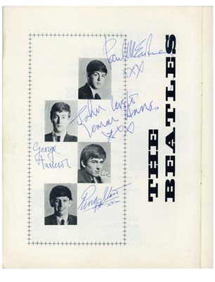 Lot 46 - The Beatles – Roy Orbison Fully Signed 1963 Tour Programme (UK)