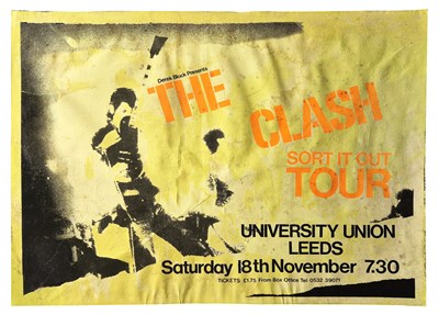 Lot 34 - The Clash 1978 Leeds University Concert Poster (UK)