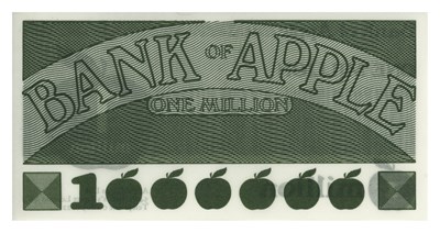 Lot 17 - The Beatles Apple Records 1960s Money Clip And 1 Million Note (UK)