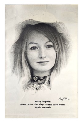 Lot 23 - Mary Hopkin Signed Those Were The Days Apple Poster (UK)