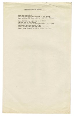 Lot 33 - The Beatles 1969 Maxwell’s Silver Hammer Vintage Typed Lyric Sheet (UK)