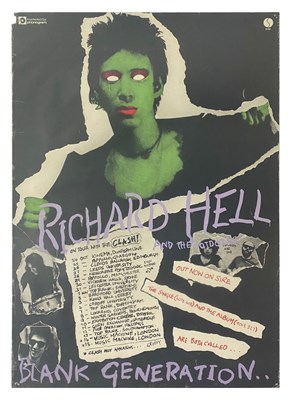 Lot 37 - The Clash & Richard Hell 1977 UK Tour Poster (UK)