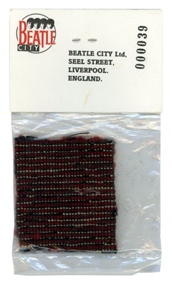 Lot 37 - The Beatles Magical Mystery Tour Coach Fabric Swatch Beatle City (UK)