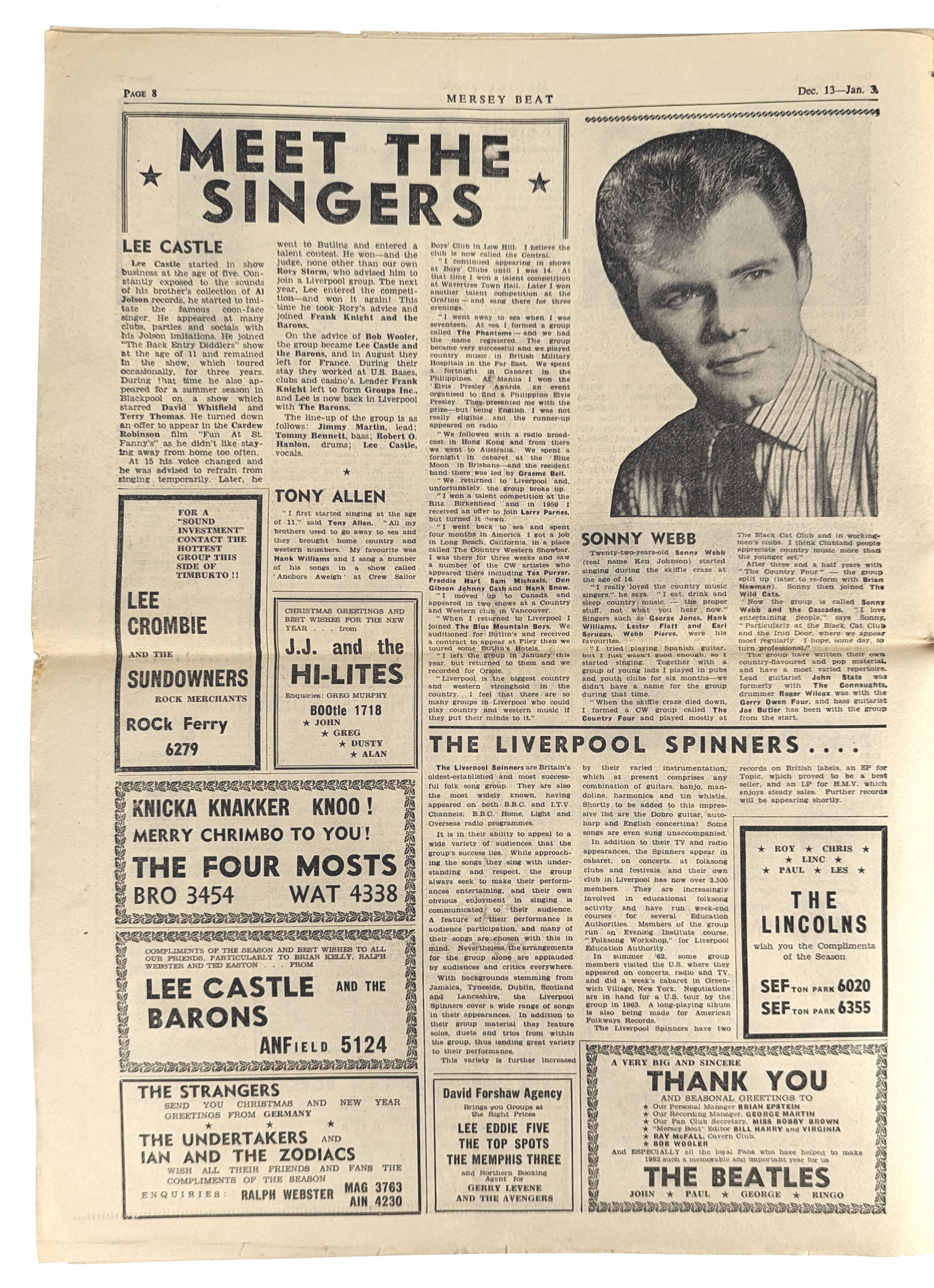 コレクション Beatles MerseyBeat 1963 vol.2 No45 コレクション Beatles MerseyBeat 1963 vol.2 No45 Mersey Beat