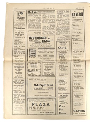 Lot 40 - Mersey Beat Music Paper Volume 2 No 36. The 1963 Beatles Poll Winner's Issue (UK)