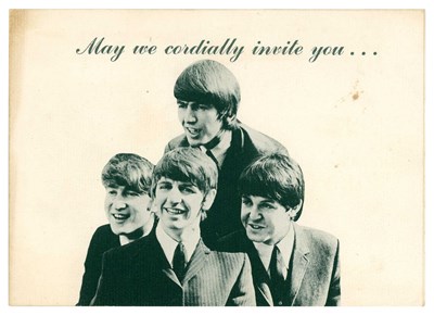 Lot 44 - Invitation To Attend An Evening With The Beatles New York 1964 (USA)