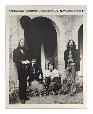 Lot 66 - The Beatles Something / Come Together Apple Records Promo Poster (UK)