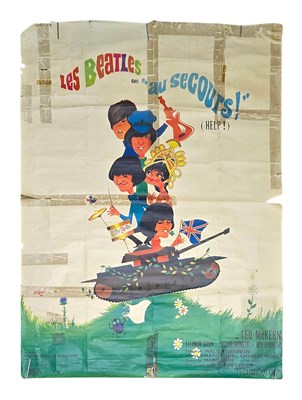 Lot 75 - The Beatles Help! Film Poster (France)