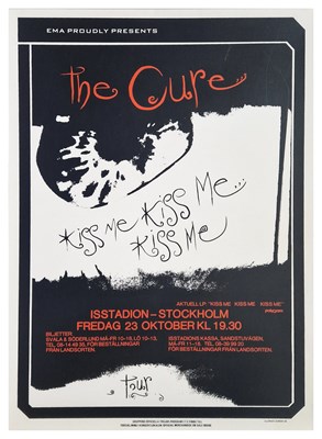 Lot 41 - The Cure 1987 Isstadion Stockholm Concert Poster (Sweden)