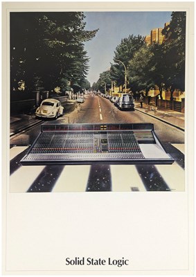 Lot 110 - The Beatles 1983 Abbey Road Solid State Logic Studio Console Promo Poster Iain MacMillan Estate (UK)