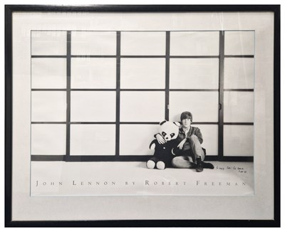 Lot 145 - Pete Shotton Owned John Lennon Print Signed By Robert Freeman (UK)