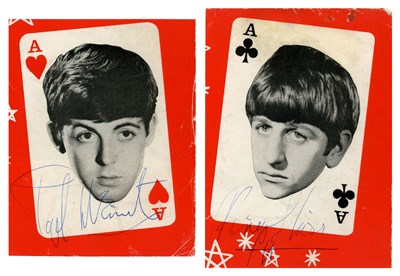 Lot 147 - Paul McCartney and Ringo Starr Autographs By John Lennon (UK)