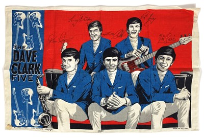 Lot 46 - Dave Clark Five 1960s Ulster Linen Tea Towel (Ireland)