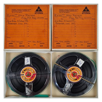 Lot 159 - John Lennon Yoko Ono Give Peace A Chance/Remember Love 1969 Trident Studios EMI Reel Tapes (UK)