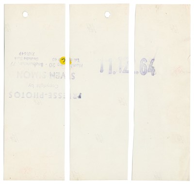 Lot 163 - John Lennon 1962 Astrid Kirchherr Attic Sessions Contact Sheet (Germany)