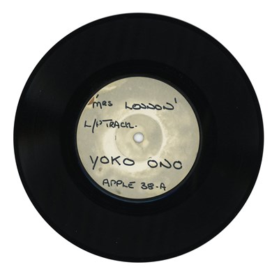 Lot 165 - Yoko Ono Mrs Lennon 7 Inch White Label Test Pressing (UK)